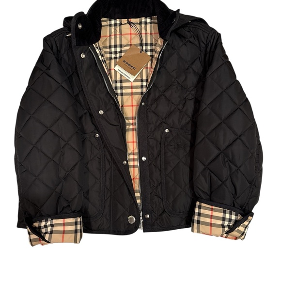 Burberry Black Quilted Nylon Puffer - Womens - Small - Picture 2 of 12
